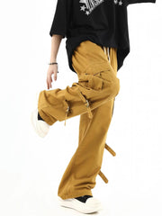 Men's Retro Loose Straight Wide Leg Casual Trousers