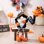 Halloween Decorations Hanging Legs Rudolph Witch Hat Rudolph Take Boo Flag Take Broom Faceless Doll