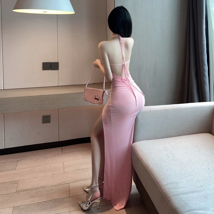 Long Dress Fashion Pure Desire Spice Girls Slim Hip Sling Dress Dress Female