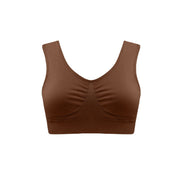 Women's Comfortable Non-marking Body Shaping Non-steel Ring Bra Shockproof Seamless Small Tank Tops