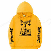 Men's Solid Color Printed Fashion Hoodie