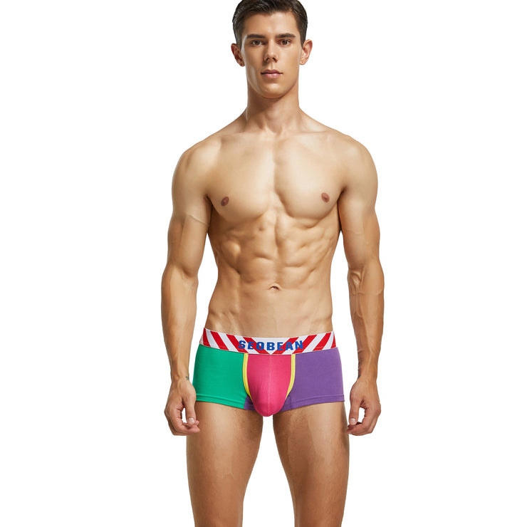 Young Men's Concave-convex Breathable Boxers