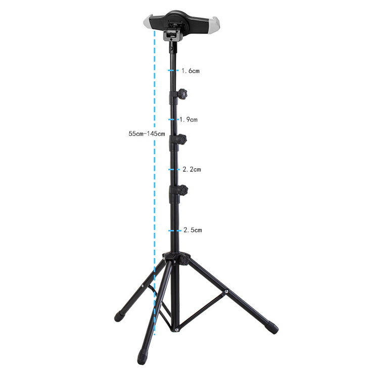 Tablet PC Stand Metal Telescopic Tube Floor Tripod Stand Live Broadcast Outdoor Indoor Tablet Computer Stand Floor