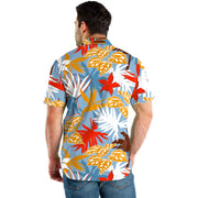 Men's Beach Digital Printed Shorts Shirt Inner Mesh Suit