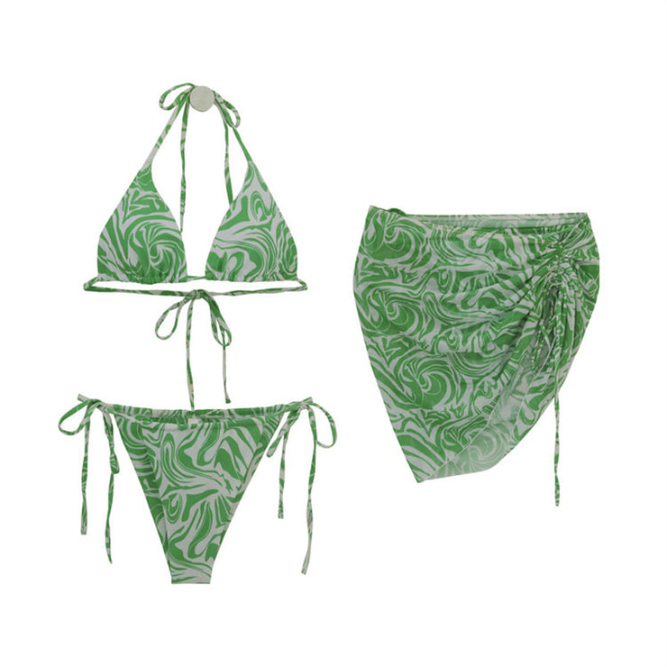 Women's Swimsuit Bikini Three Piece Set