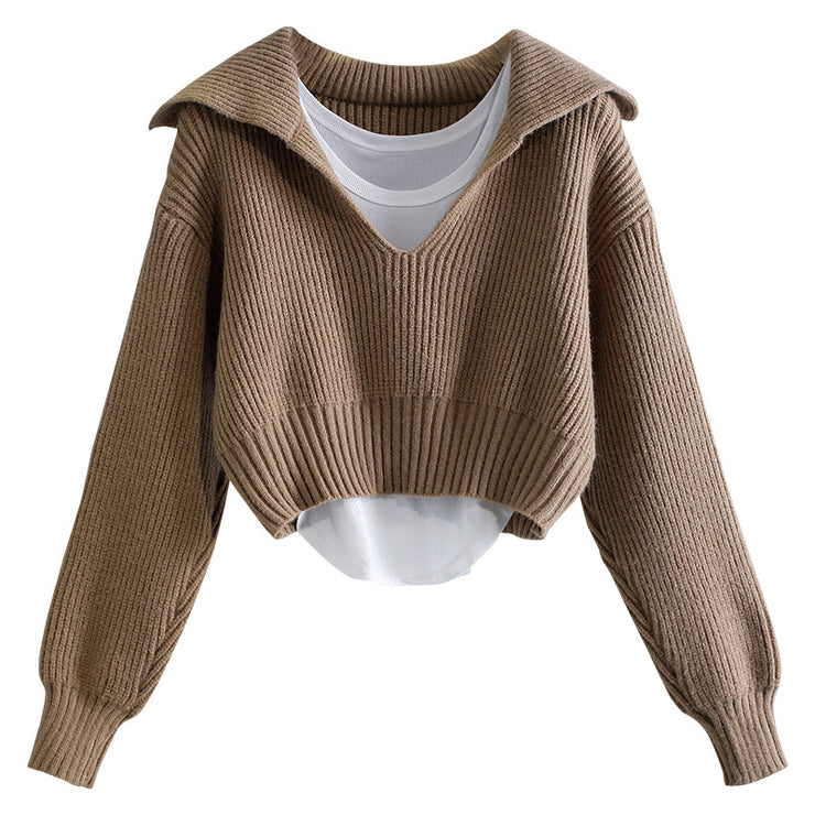 Women's Fashion Loose Twist Sweater Jacket