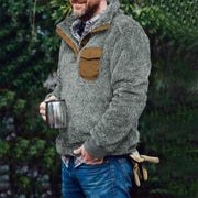 Men's Casual Flannel Plush Sweatshirt