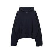 Solid Hooded Heavyweight Hoodie Wash Sweater