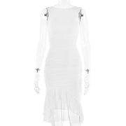 Slim Skinny Sleeveless Dress For Women Fashion Party Club Dresses