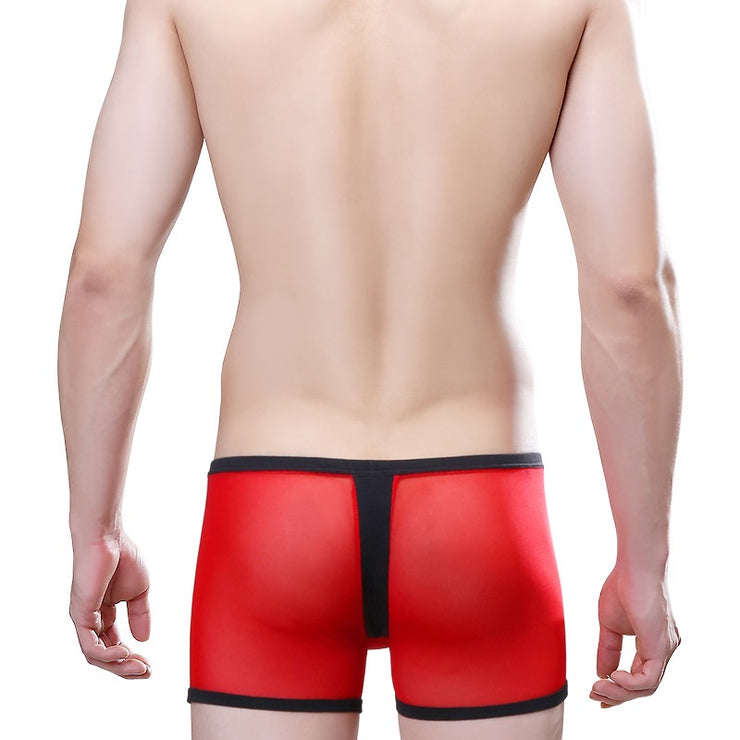 Sexy And Breathable Transparent Mesh Comfortable Boxers