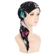 European And American Printed Curved Flower Cloth Cap