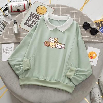 New Fashion Casual Print Pocket Fleece Sweatshirt