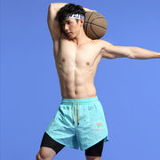 Double-layer Sports Pants Basketball Track And Field Quick-drying Beach Shorts