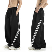 Quick-drying Wide-leg Pants Men's Fashion Brand All-matching Waterproof Stripes Rush