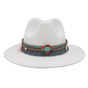 Ethnic Style Western Cowboy Hat Gem Accessories Tibetan Top Hat