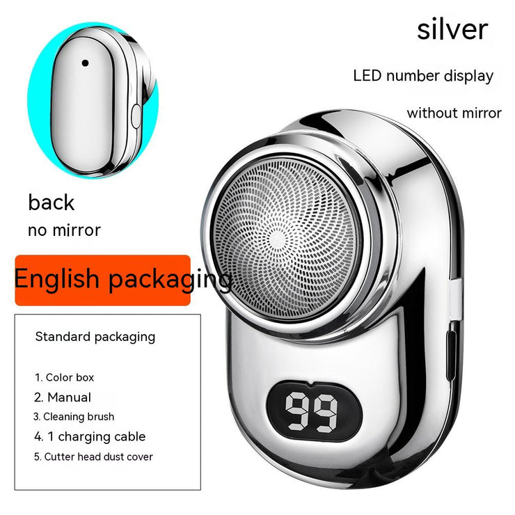 With Mirror Type-c Fast Charge Shaver Washing Portable