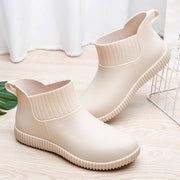 Women's Low Top Waterproof Fashion Warm Rain Boots