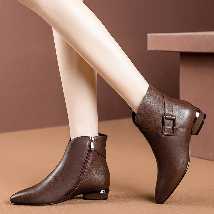 Low-heel Short-tube Ladies Fashion Boots