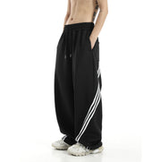 Quick-drying Wide-leg Pants Men's Fashion Brand All-matching Waterproof Stripes Rush