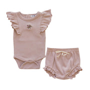 Rose Grey Embroidered Knitting Collection Baby Kids Clothing