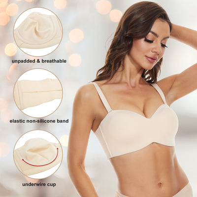 Women's Fashionable Simple Removable Straps Underwear