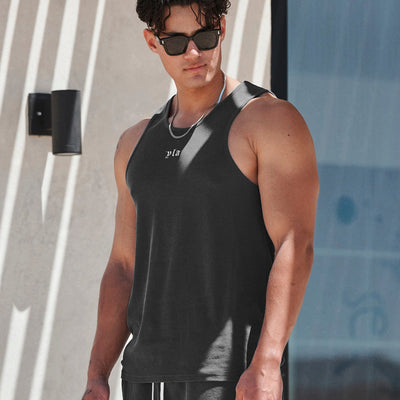 Summer Knitted Fitness Sports Casual Slim Vest