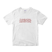 Actually Not Funny Connotation English Short-sleeved T-shirt