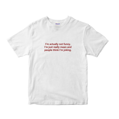 Actually Not Funny Connotation English Short-sleeved T-shirt