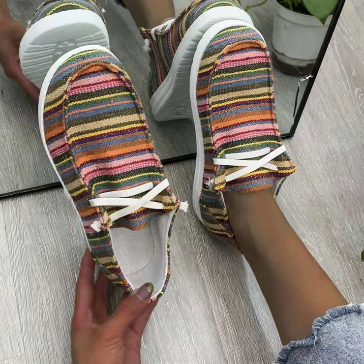 Large Size New Canvas Women Single Shoes