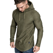 Men Hoodie Sweatshirt Casual Long Sleeve Slim Tops Gym T-shir