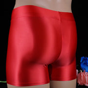 Men's And Women's Shiny Shiny Pants Tight Boxer Briefs