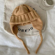 Female Retro Warm Ear Protection Knitting Woolen Cap