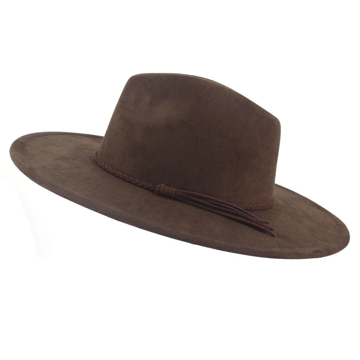 Men's Lady Couple Broad-brimmed Hat Flat Edge Gentlemen's Hat