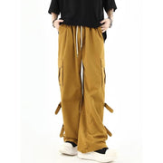 Men's Retro Loose Straight Wide Leg Casual Trousers