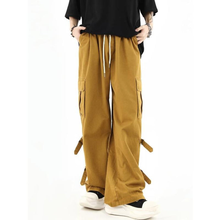 Men's Retro Loose Straight Wide Leg Casual Trousers