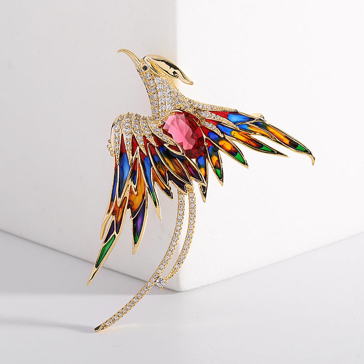 Light Luxury High-end Phoenix Brooch For Women