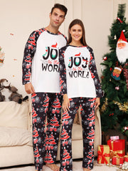 New Letter Snowflake XINGX Christmas Parent-child Suit Printed Homewear Pajamas