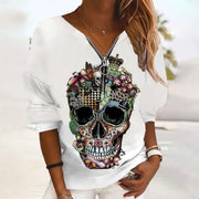 Women's Fashion Halloween Printed Sweater