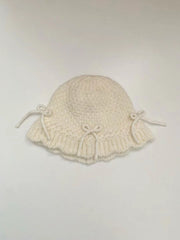 Ornament Bowknot Niche Knitted Wool Hat