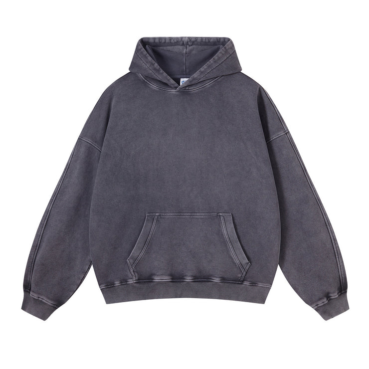 Men's Retro Distressed Hooded Sweater