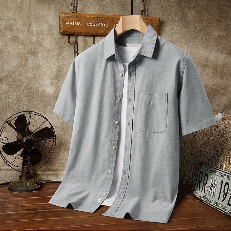 Men's Hawaiian Printed Short-sleeved Shirt