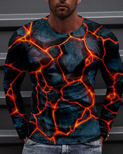 Colorful Men's 3D Digital Printed T-shirt