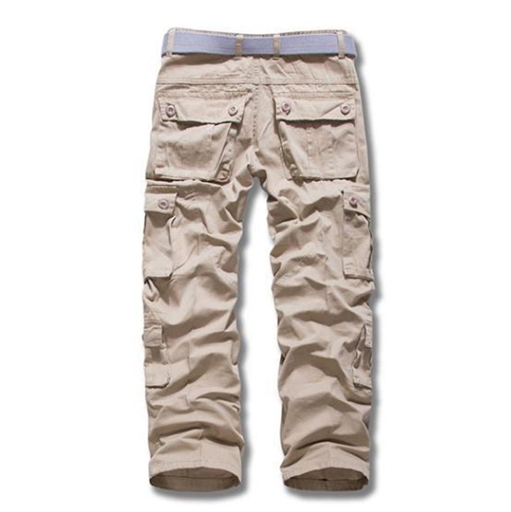 100% Cotton Long Men Pants Tactical Multi-pocket Outdoor Pants