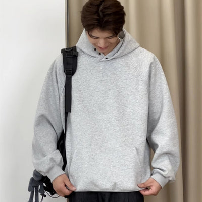 Hooded Sweater Men's Loose Gray Coat