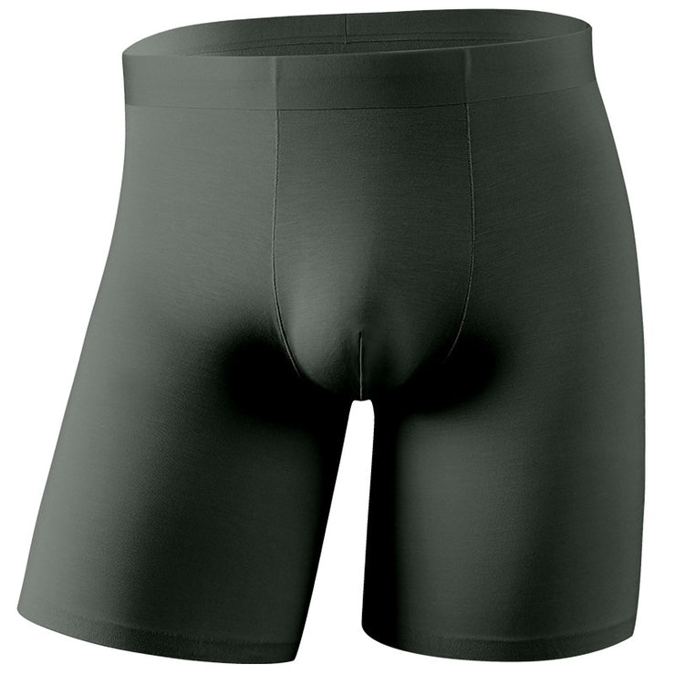 Men's Plus Size Lengthened Anti-wear Leg Boxer Briefs