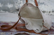 Walid Unisex Canvas Bag - Cream