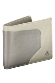 Piquadro Gray Leather Wallet